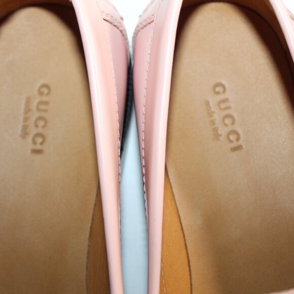 NWB Gucci Pink Interlocking GG Logo Loafer Loafers Flats Slip Ons Leather 40 - Picture 4 of 8
